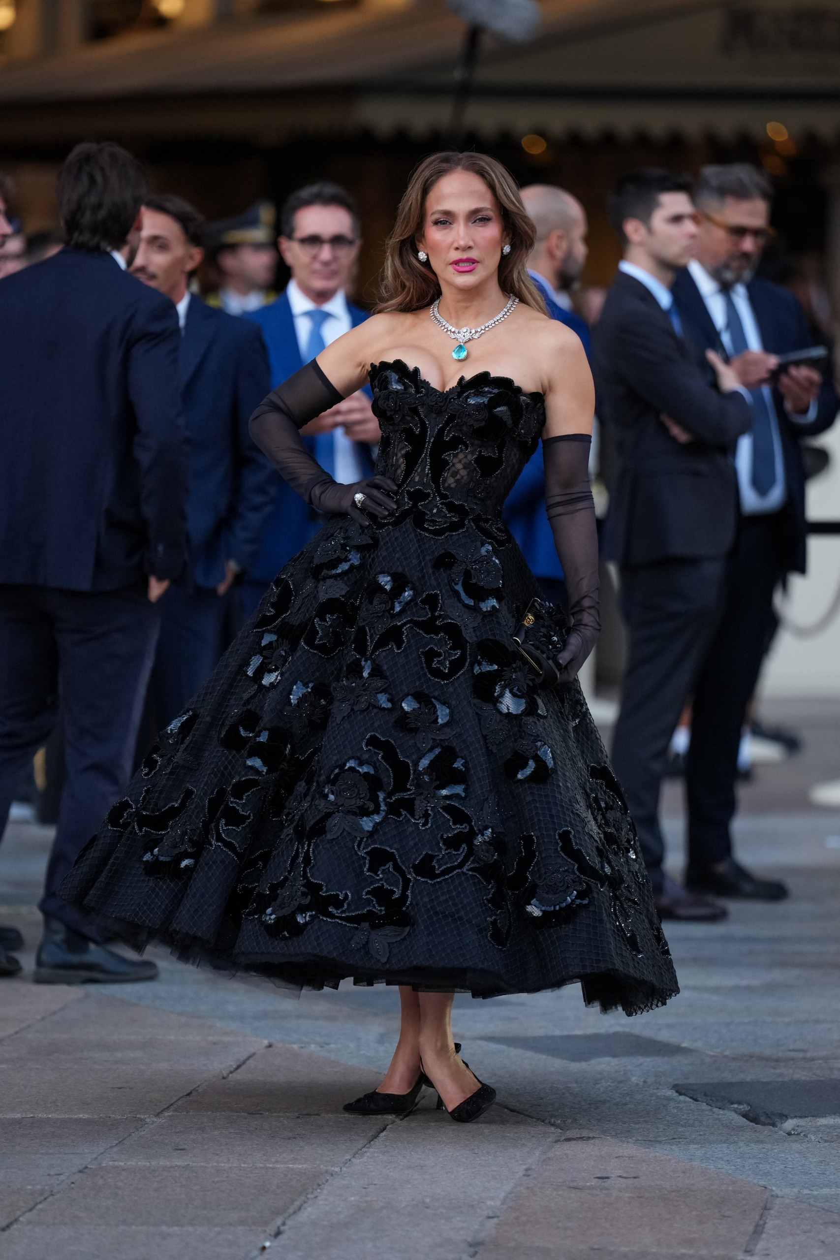 Jennifer Lopez's celebrity look at Milan Fashion Week 2026