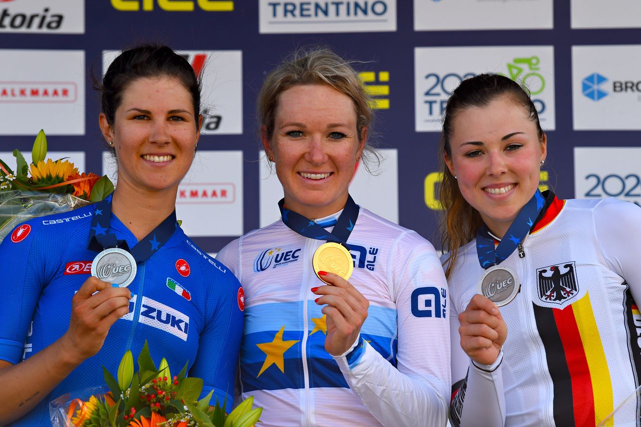 The podium finishers