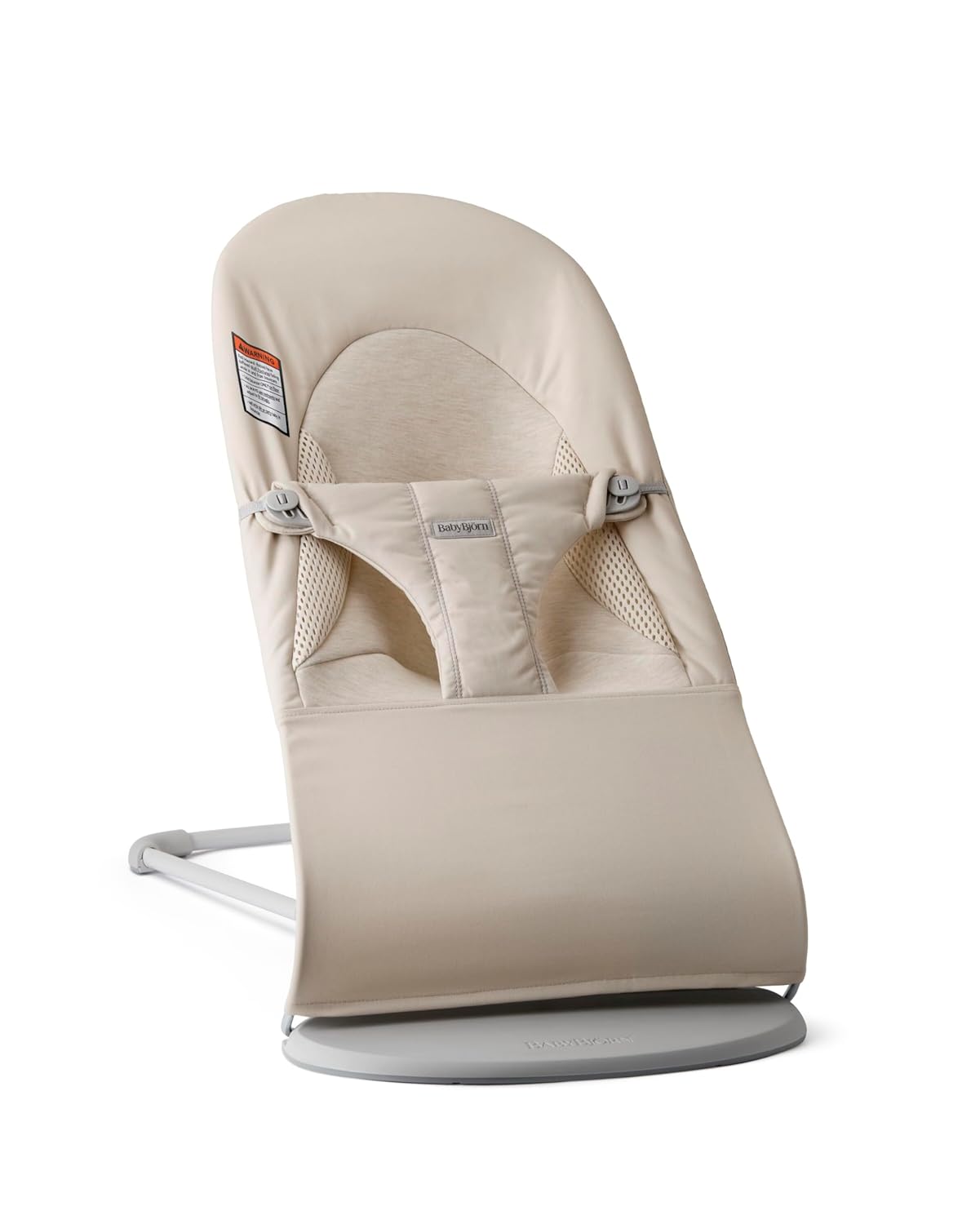 BabyBj&amp;ouml;rn, Babybj&amp;ouml;rn Bouncer Balance Soft, Light Beige, Woven/jersey, Tri-Fabric | 2-In-1 Adjustable Baby Bouncer Seat and Toddler Chair, Newborn to Toddler (8-29 Lbs), 4 Positions, Lightweight &amp;amp; Portable