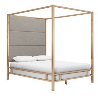 Moyers Upholstered Metal Canopy Bed