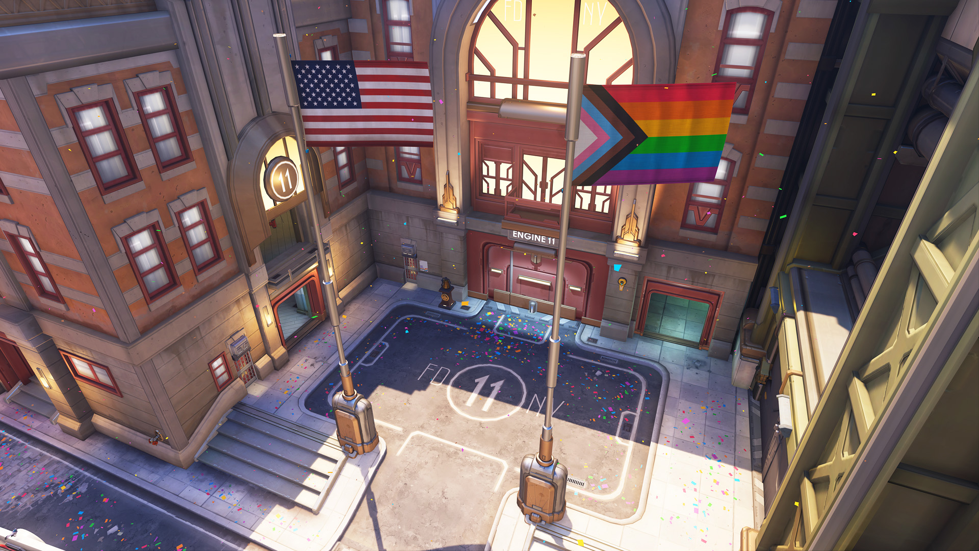 Blizzard, Overwatch 2'nin Pride temalı haritasında polis arabalarını yeniden canlandırıyor