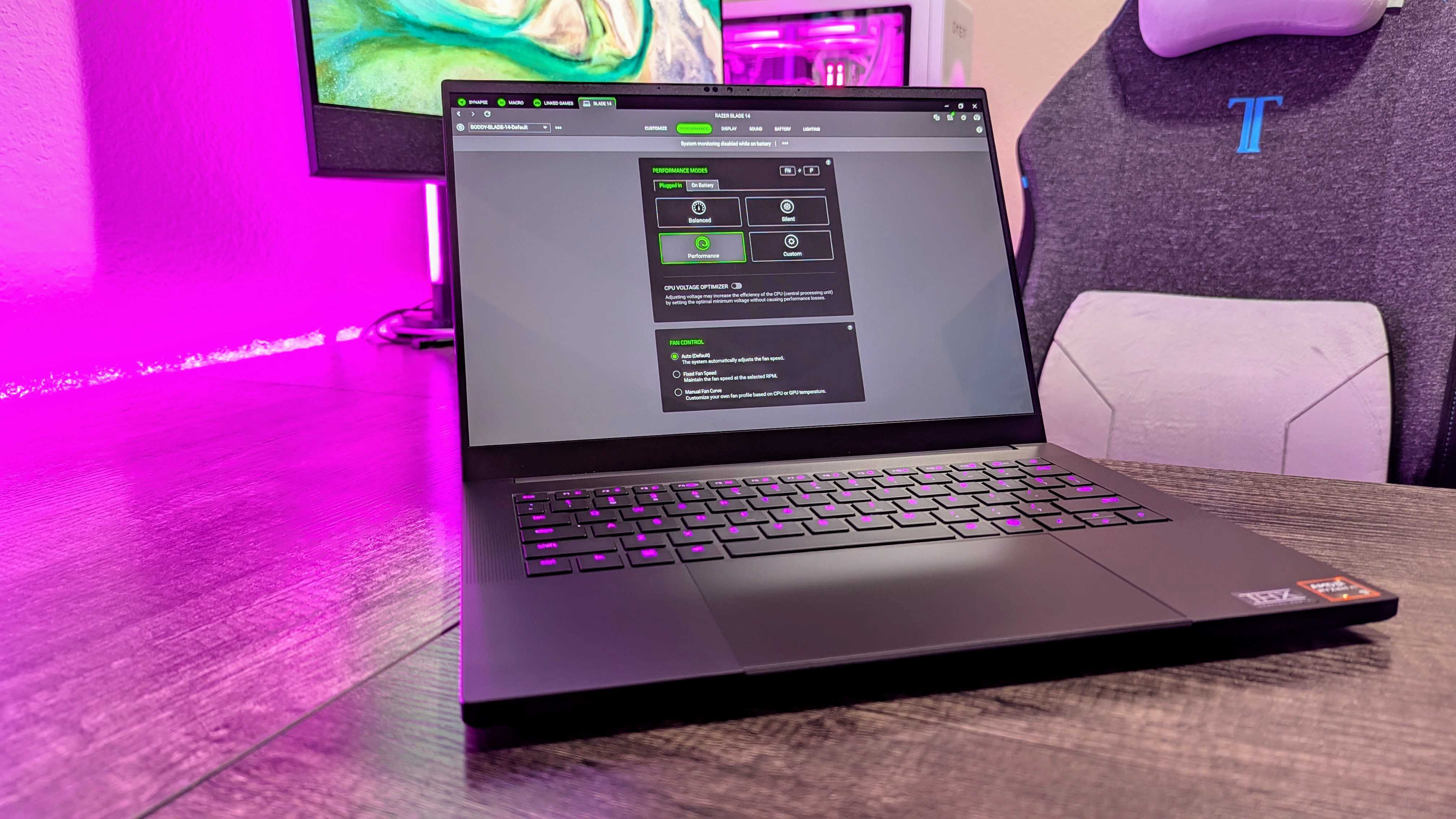 Image of the Razer Blade 14 (2025) gaming laptop.
