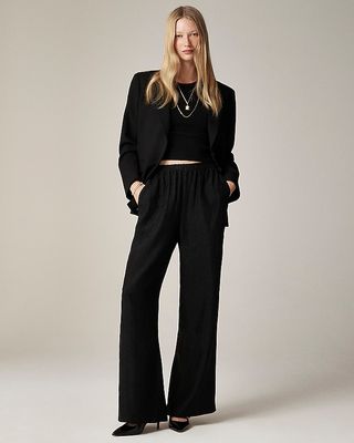 Stratus Pant in Textured Satin