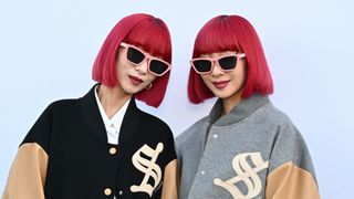 Ami Suzuki and Aya Suzuki of Amiaya attend the Stella McCartney Womenswear Fall/Winter 2024-2025 show as part of Paris Fashion Week on March 04, 2024 in Paris, France.