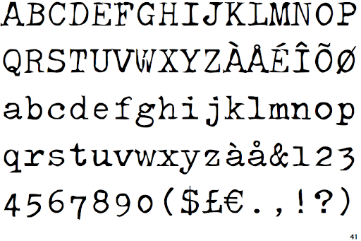 EF Mono typewriter font