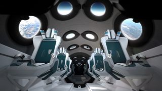Virgin Galactic unveiled the cabin interior design of its SpaceShipTwo suborbital spaceliner on July 28, 2020.
