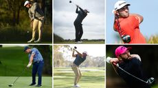 Bryson DeChambeau, Rory McIlroy and Jon Rahm hit drivers