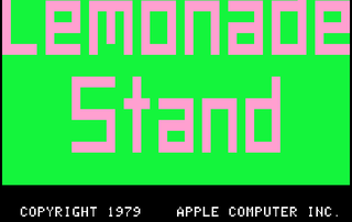 Apple2 Lemonade Stand Screenshot