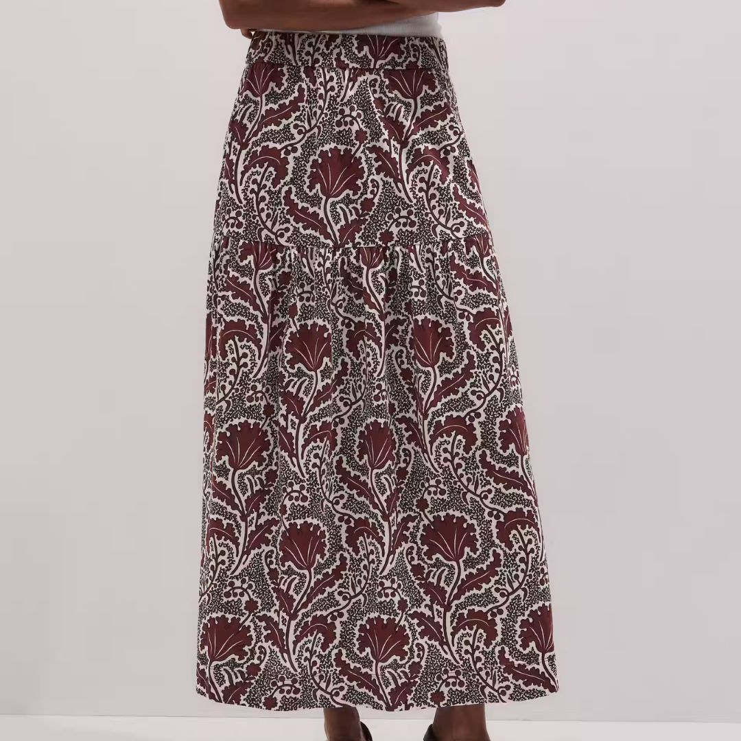 ME+EM Tiered Maxi Skirt