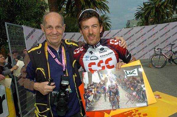 Fotoreporter Sirotti with superstar Fabian Cancellara