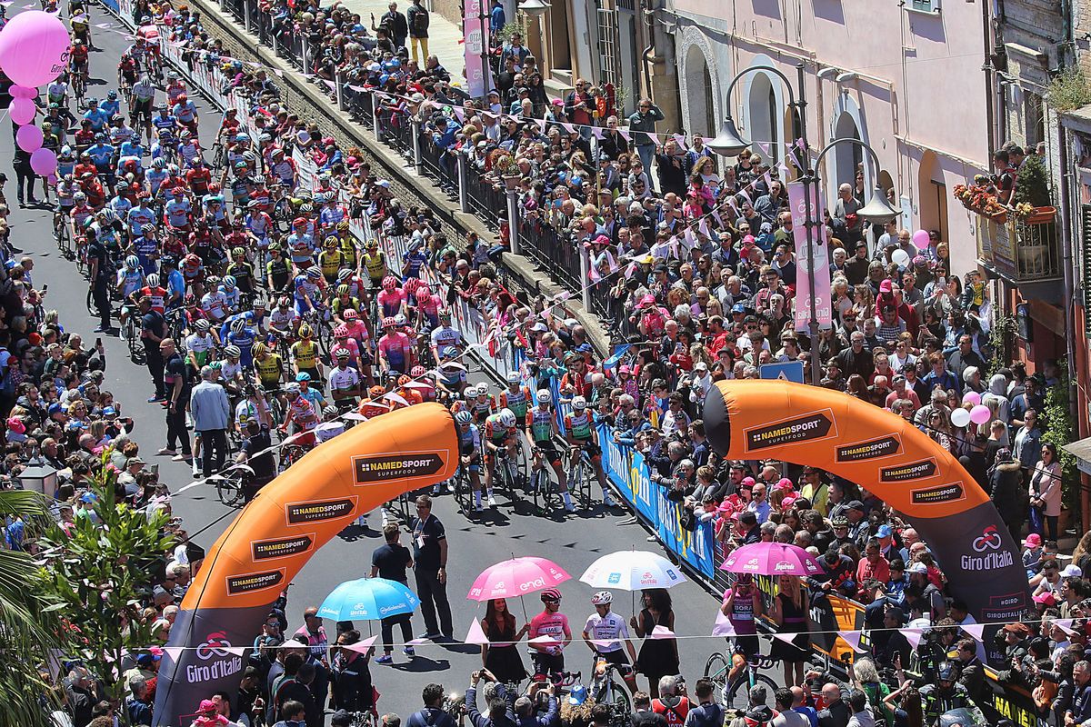 On the start for stage 7 of the Giro d'Italia