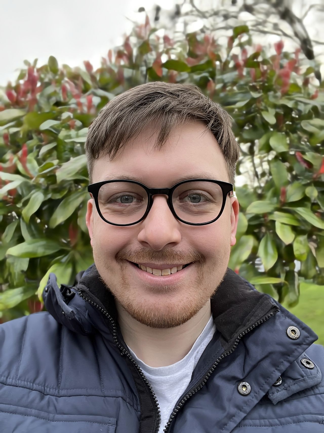 A selfie edited with Samsung Galaxy Enhance-X
