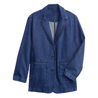 Gap Oversized Denim Blazer with Washwell