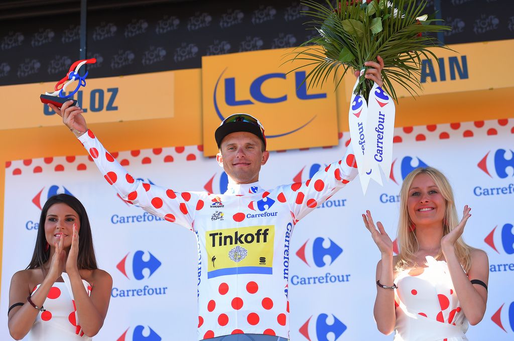 Rafał Majka (Tinkoff) is back in the KOM jersey