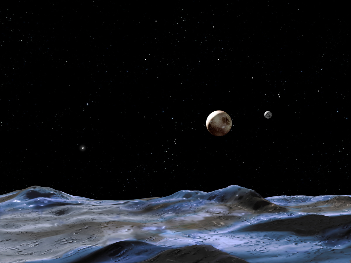 Pluto&#039;s Surface Illustration