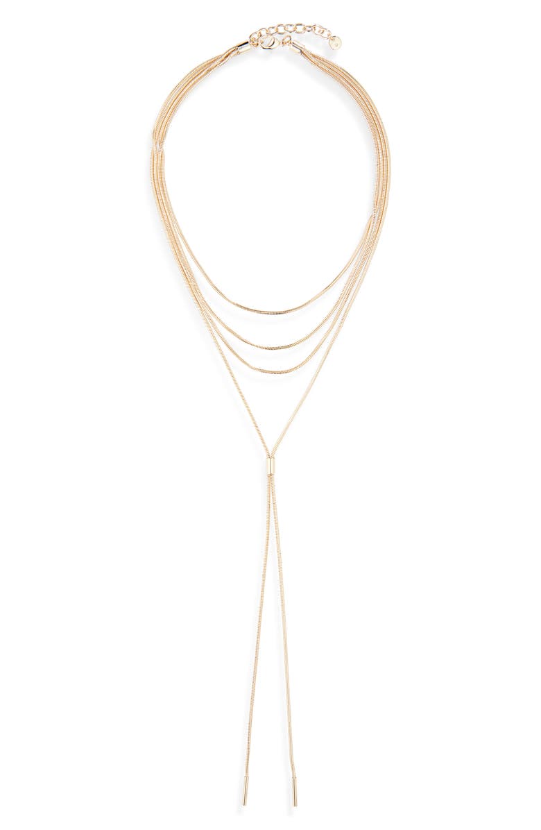 Snake Chain Layered Y-Necklace