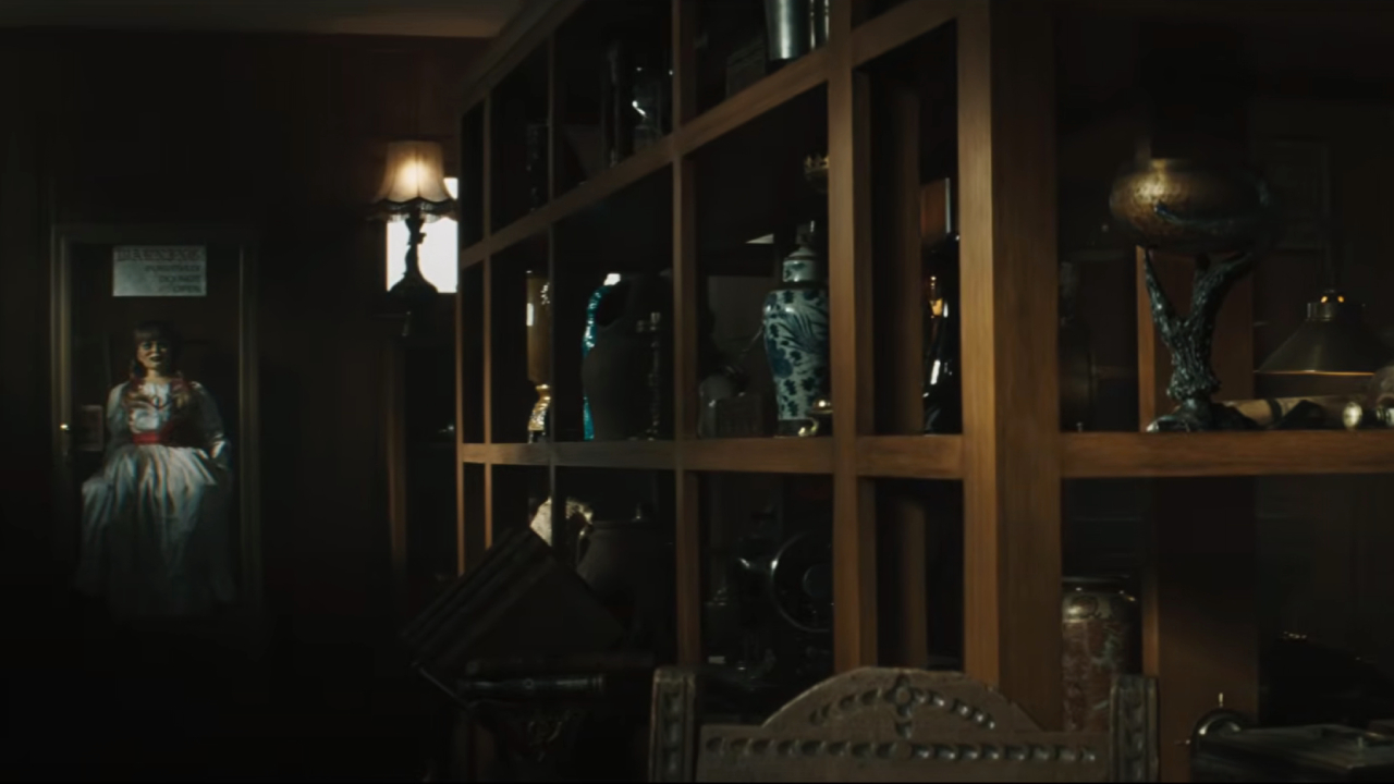 The Warrens' artifact room in The Conjuring: Last Rites