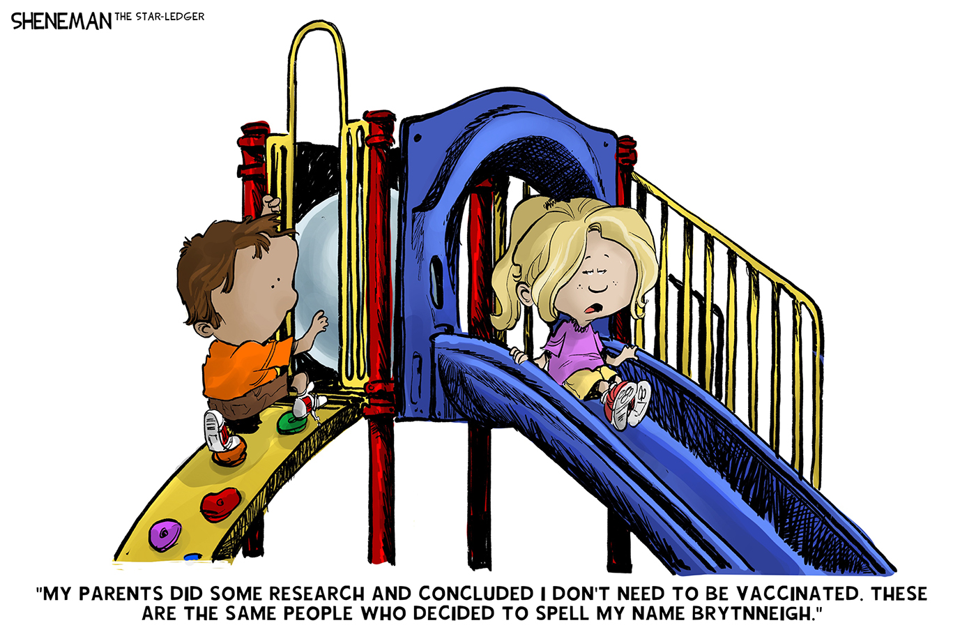 Political cartoon