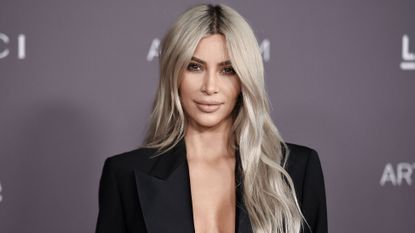 grey hair coloured Kim Kardashian