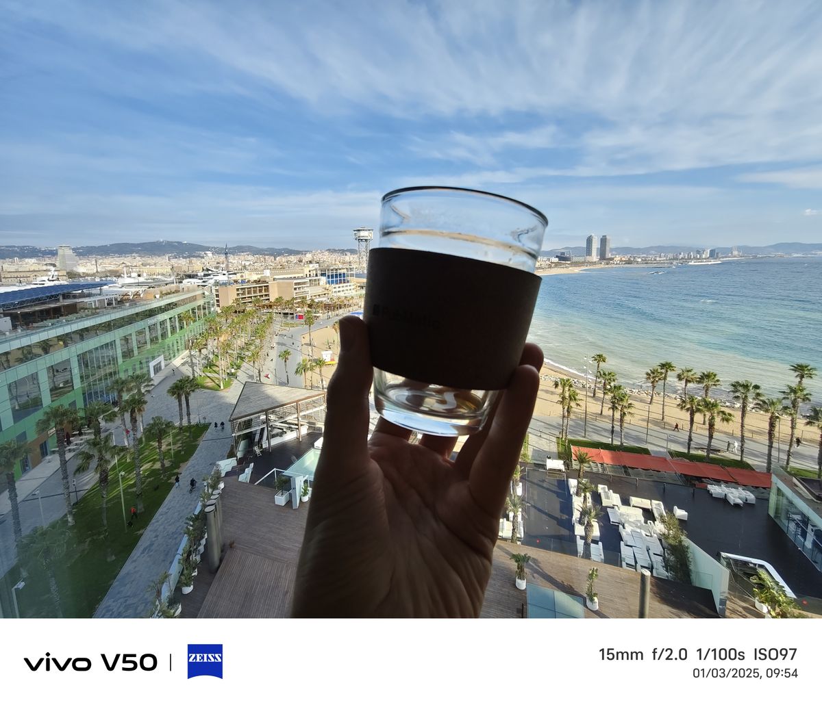 A photo taken on the Vivo V50
