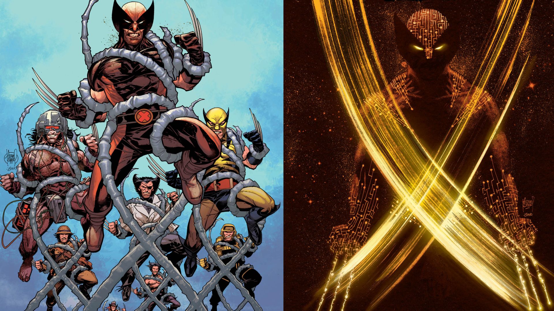 X Lives of Wolverine ve X Deaths of Wolverine #1 kapakları