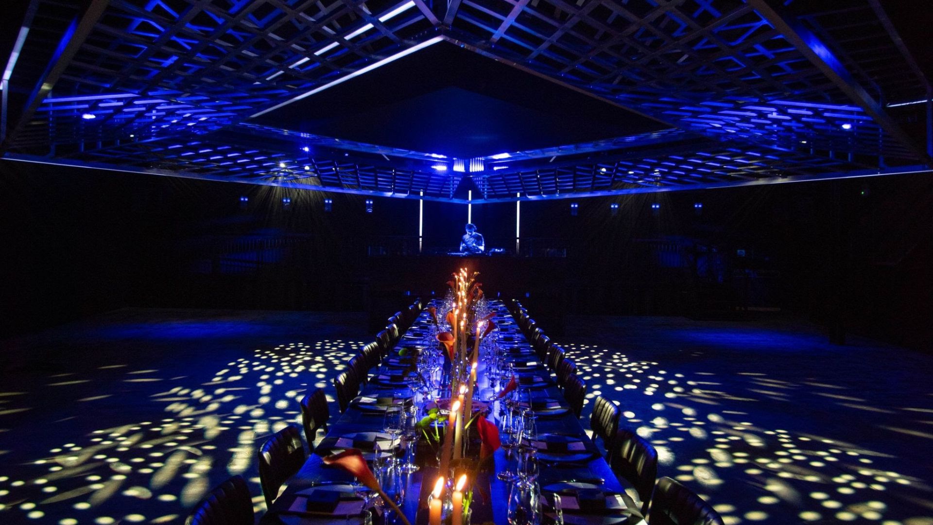 an image of the long table down the centre of he nightclub floor at Ministry of Sound