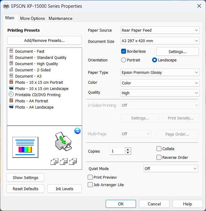 Epson Expression Photo HD XP-15000