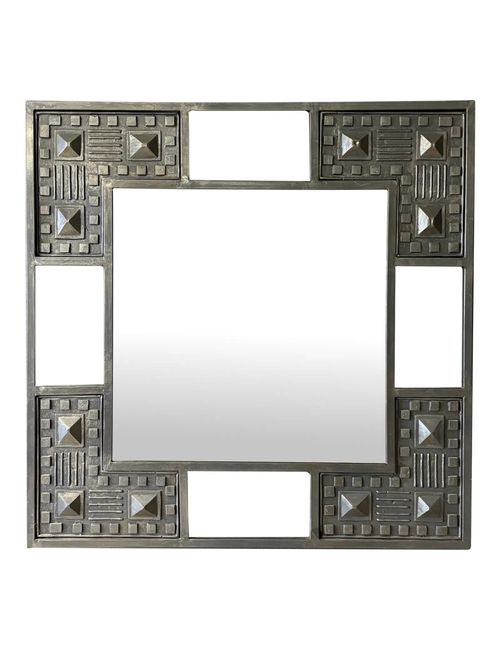 Vintage Brutalist Wall Mirror