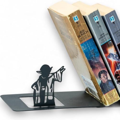Black Metal Yoda Bookend