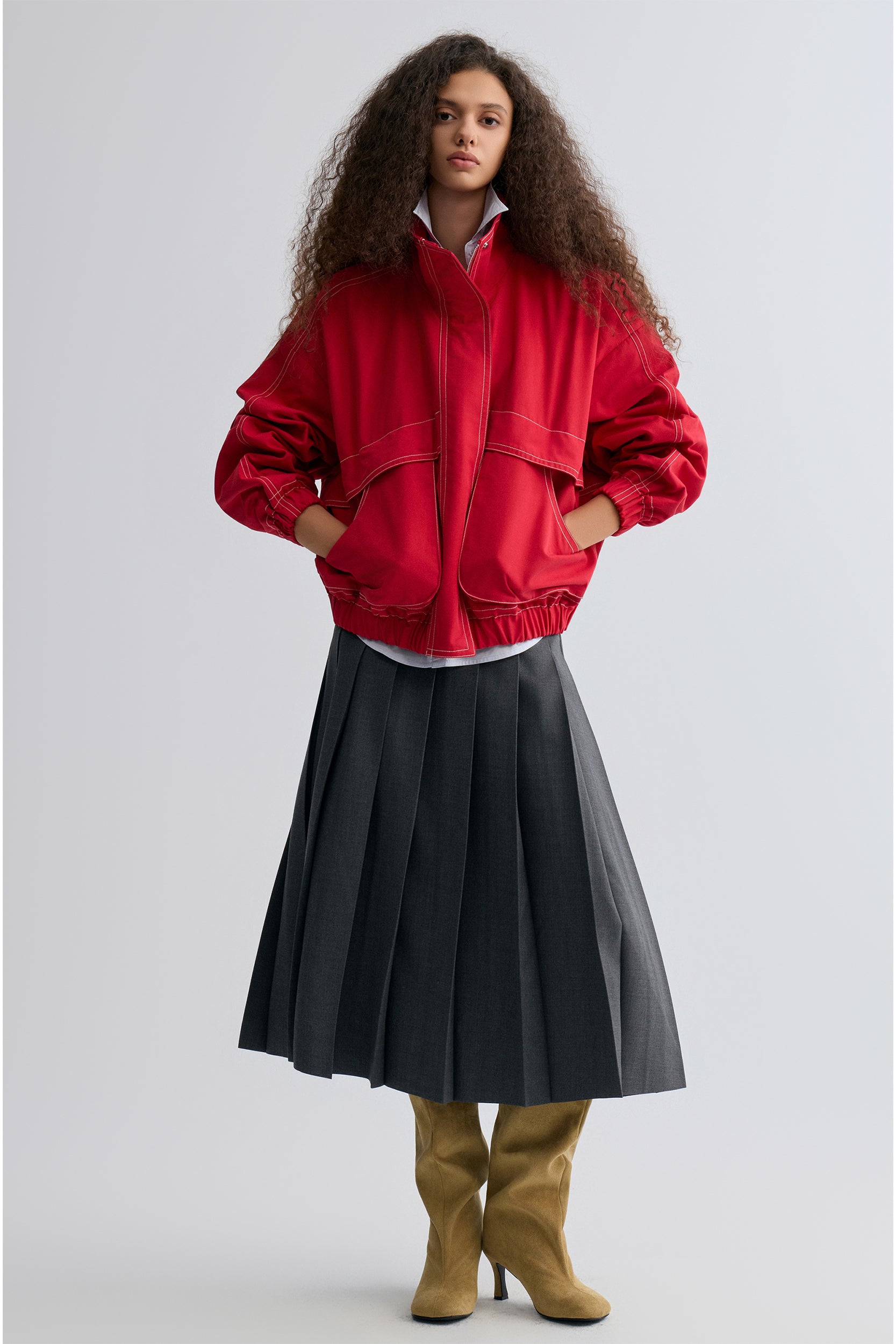 Weekend Flight&amp;nbsp;parachute Jacket Scarlet