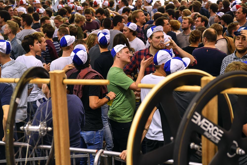 Fans enjoy the racing at the 78th 6 Days Gent 2018