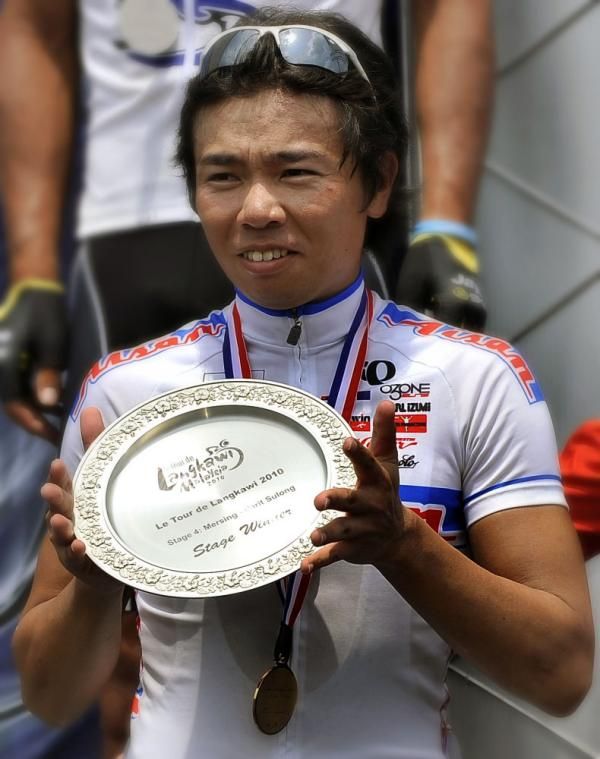 Stage winner Taiji Nishitani (Aisan Racing Team)