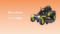 RYOBI riding lawn mower on sale