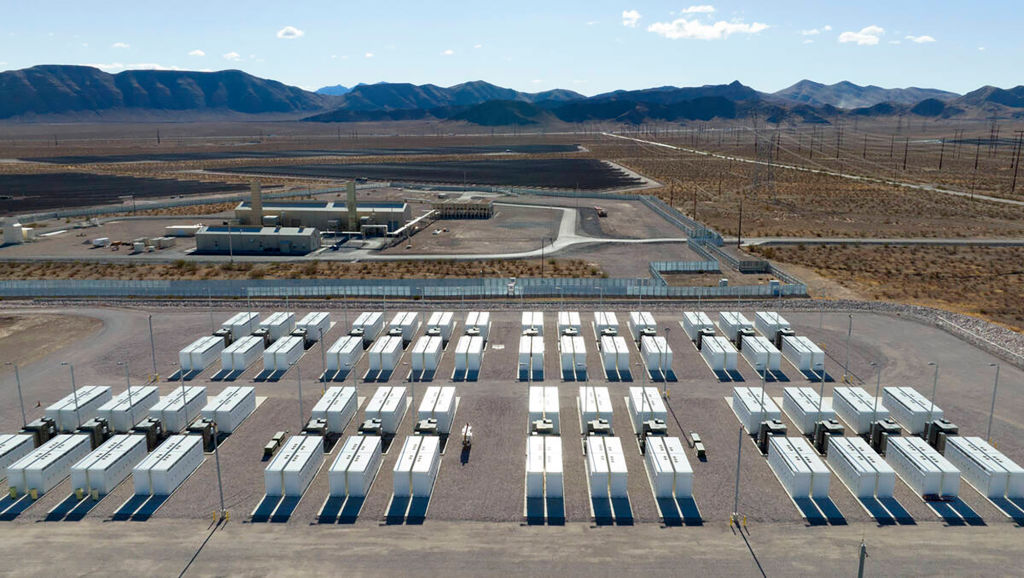 Tesla's megapack battery storage power station