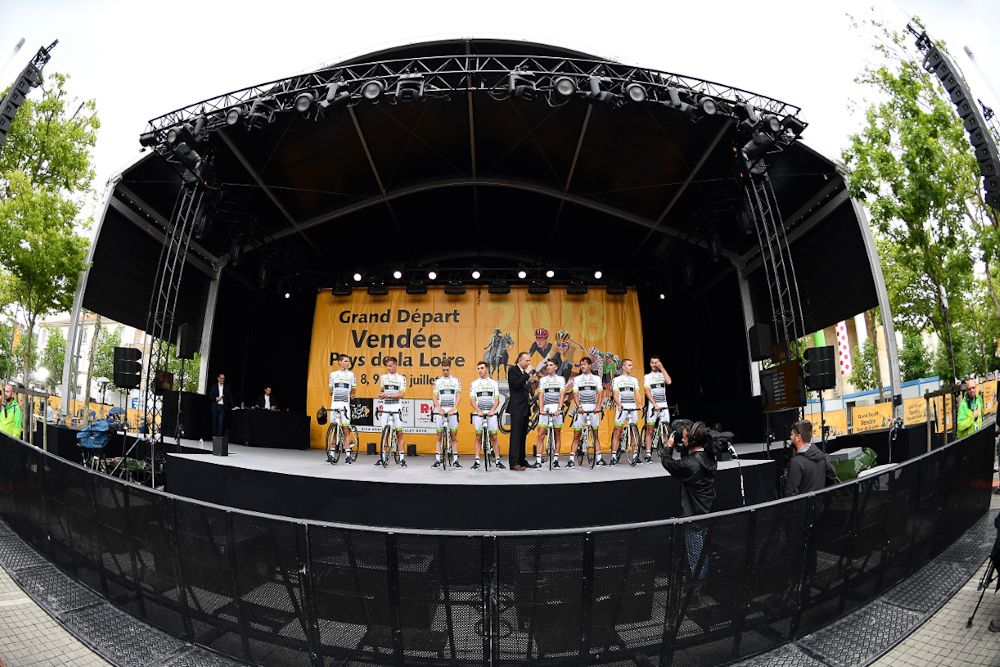 The stage at the 2018 Tour de France team presentation