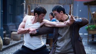 Andrew Koji and Joe Taslim in Warrior