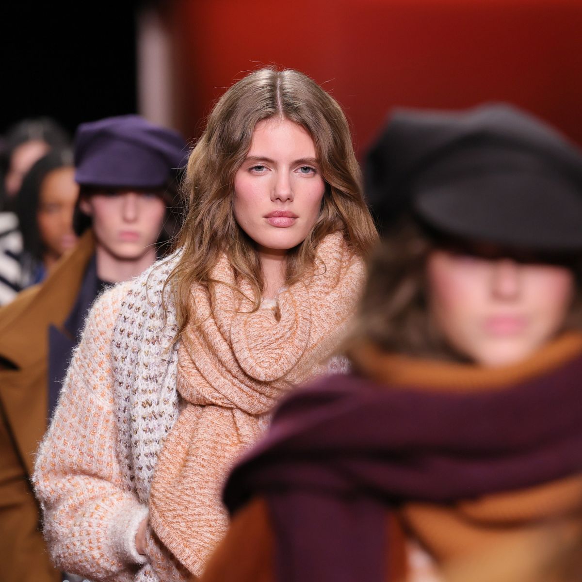 models on the runway for the missoni aw26 show during milan fashion week