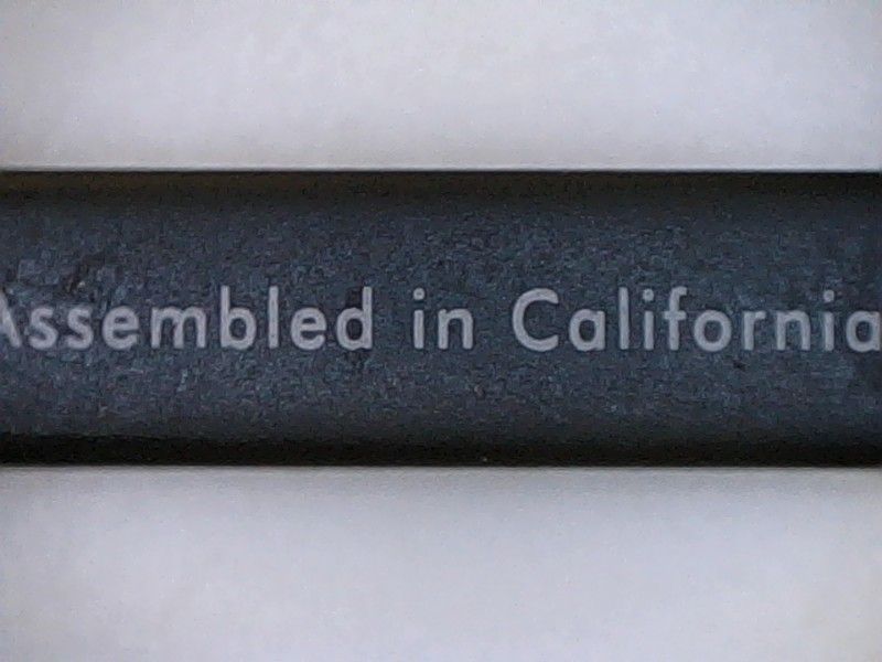 And assembled in California