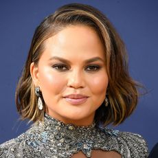 los angeles, ca september 17 chrissy teigen arrives at the 70th emmy awards on september 17, 2018 in los angeles, california photo by steve granitzwireimage,