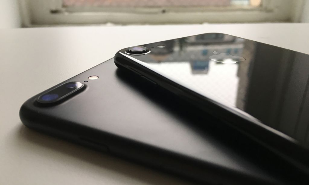 Apple iPhone 7 image: The phone is available in a number of finishes including matte black and a glossy jet black.