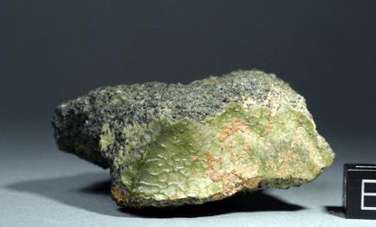 This green meteorite landed in Morocco in 2012 and it might be from Mercury.
