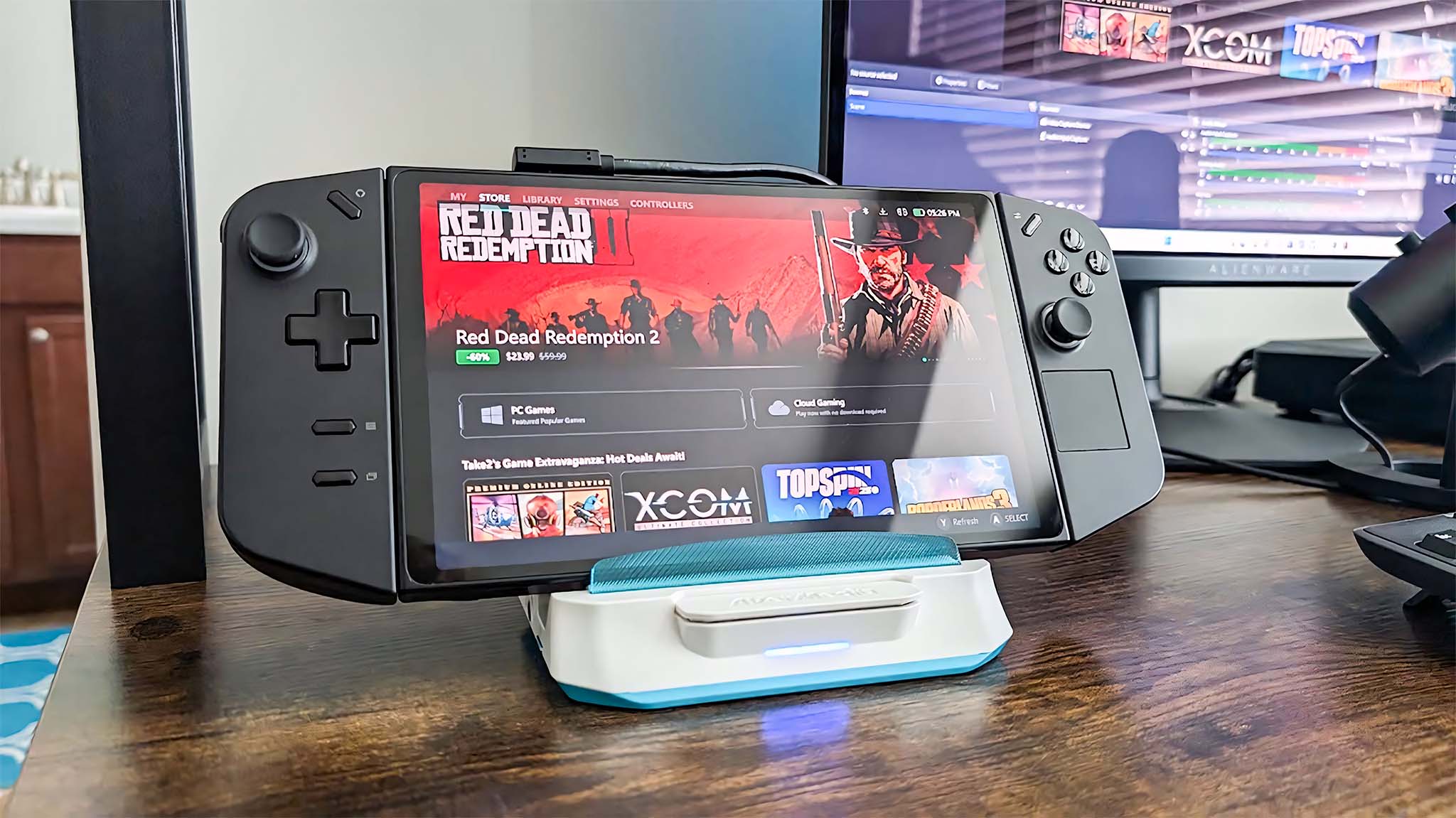 This 4K gaming handheld docking station offers one-click recording without a computer — yes, really.