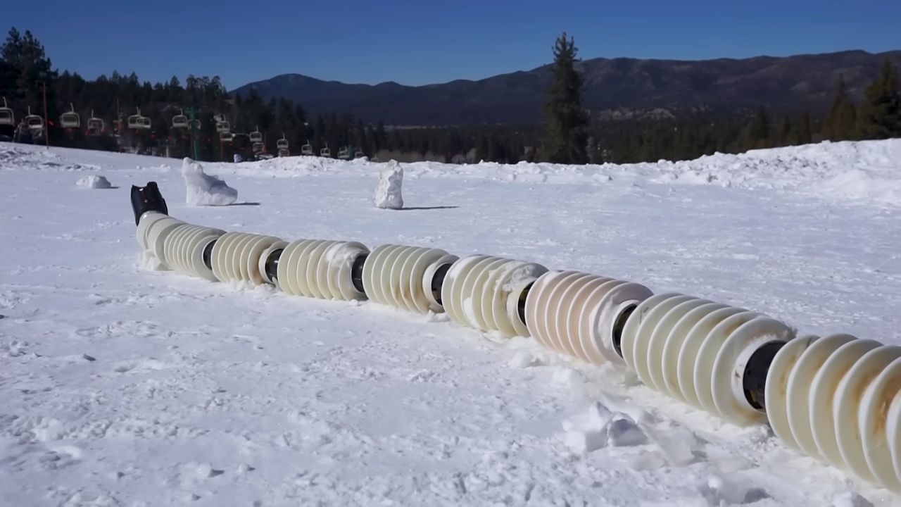 Nasa's EELS project snake like robot on rough terrain.
