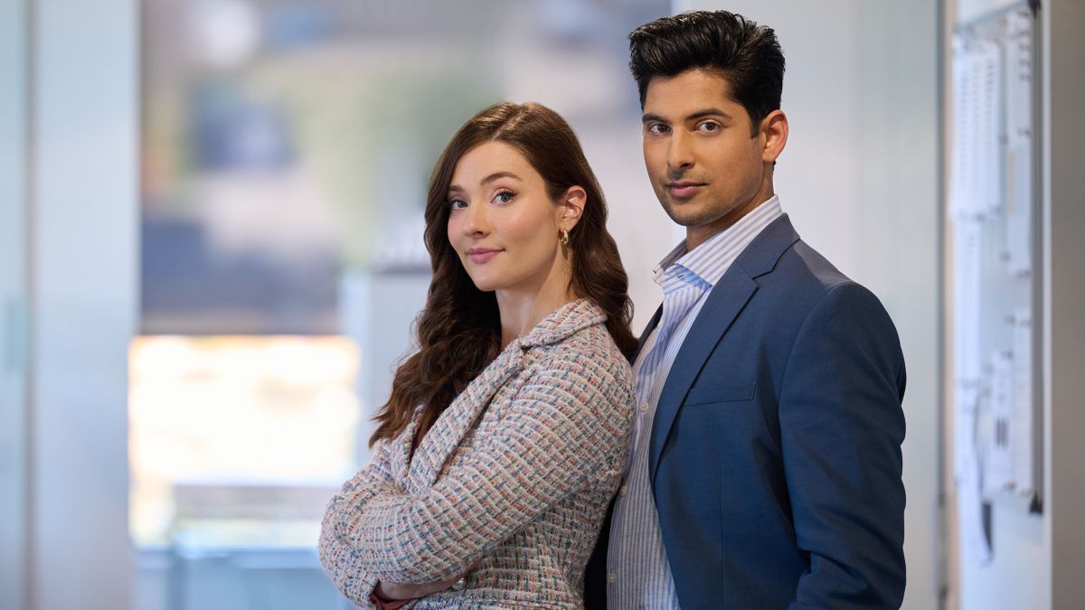 Eva Bourne, Rushi Cota in Make Me a Match on Hallmark Channel