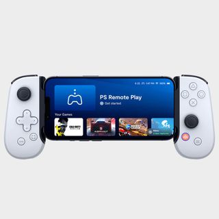 Backbone One PlayStation Edition showing the remote play app on a grey background