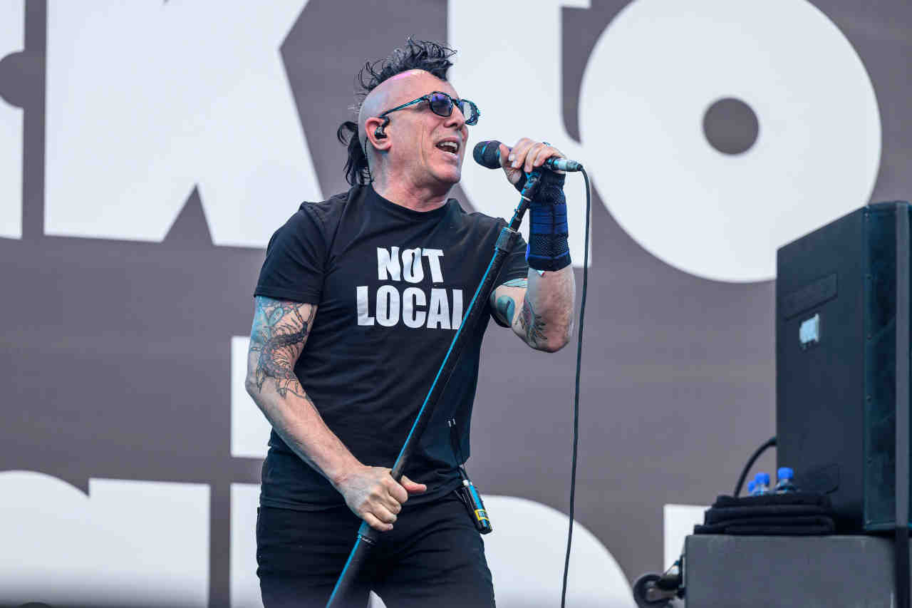 Tool&amp;rsquo;s Maynard James Keenan performing onstage at the Back To The Beginning show at Villa Park in July 2025