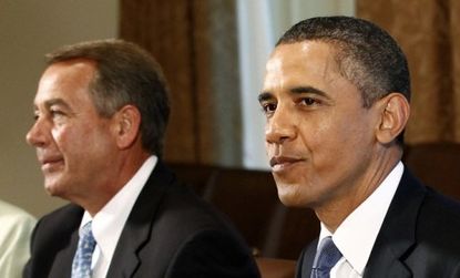 President Obama and House Speaker John Boehner