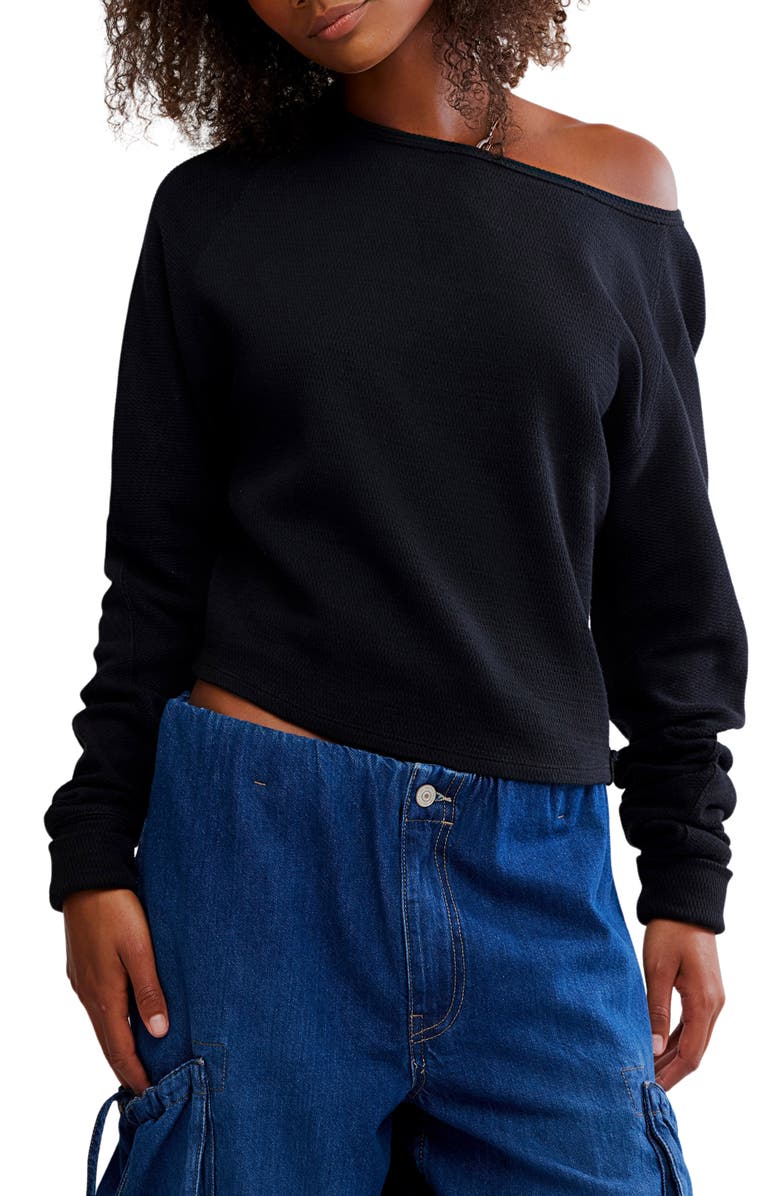 Jess One-Shoulder Thermal Top