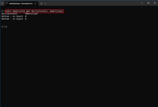 Windows 10 check RAM type command