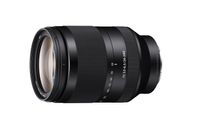 A black Sony FE 24-240mm f/3.5-6.3 OSS lens